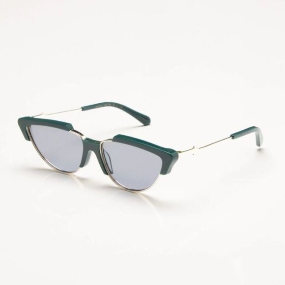 Karen Walker Tropics Cat Eye Acetate Sunglasses In Green - Picture 1 of 8